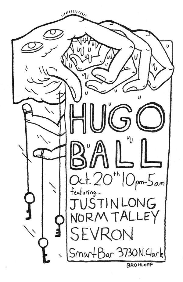 Hugo Ball with Justin Long / Sevron / and Special Guest Norm Talley - Página frontal
