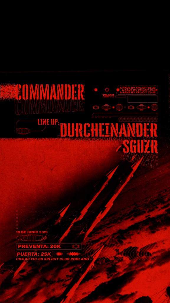 Commander // Durcheinander and Sguzr - フライヤー表