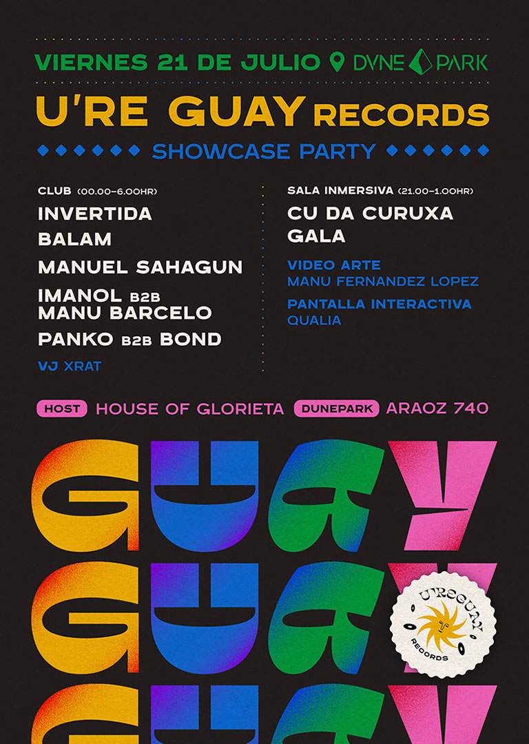 GUAY - U're Guay Records - Label Showcase Party - Página frontal