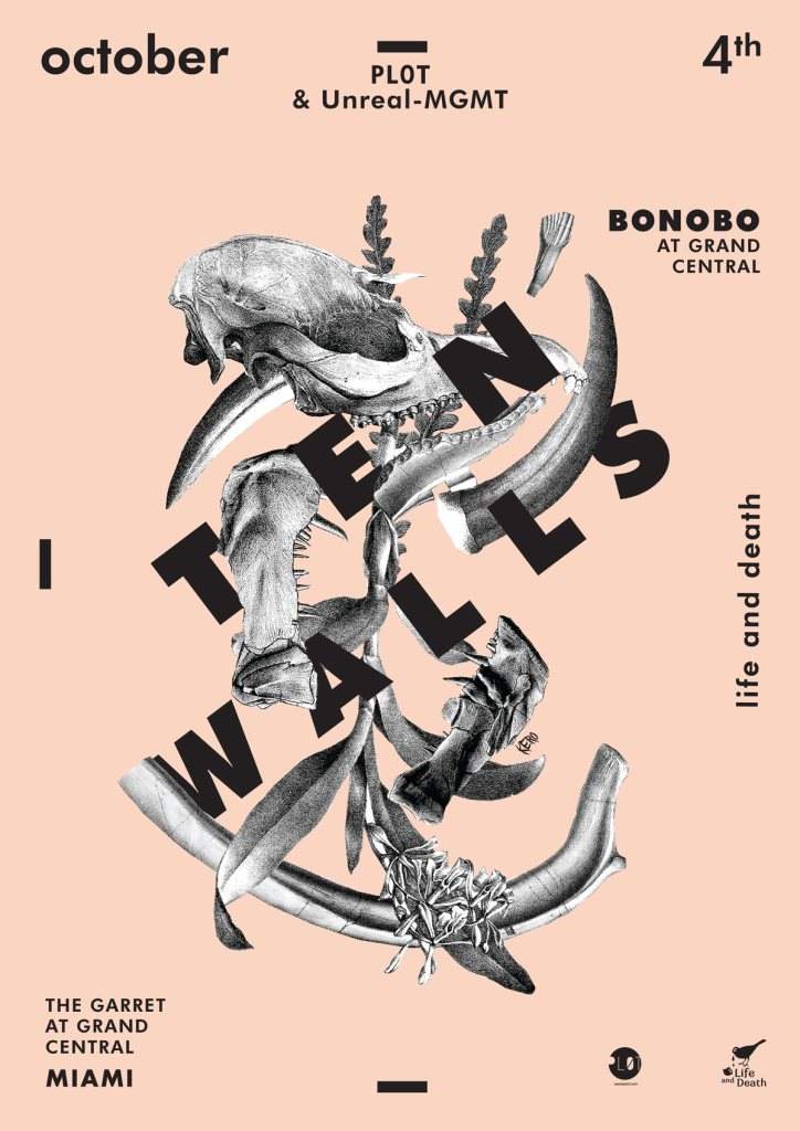 Ten Walls Live by P L 0 T & Unreal - M G M T Garret [ Bonobo at Grand Central by Poplife] - Página frontal