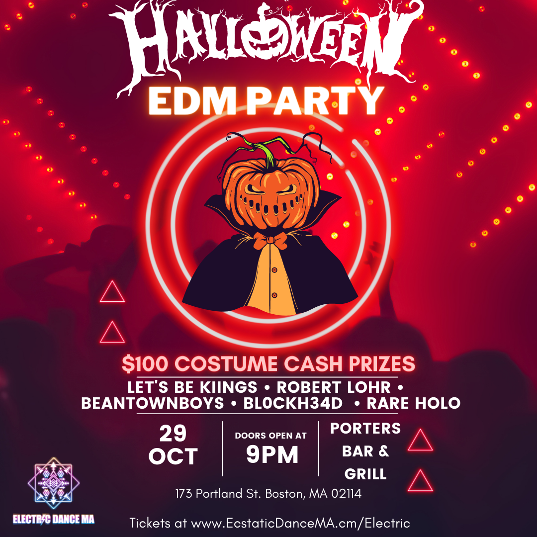 Halloween EDM Party at Porters Bar & Grill, Massachusetts