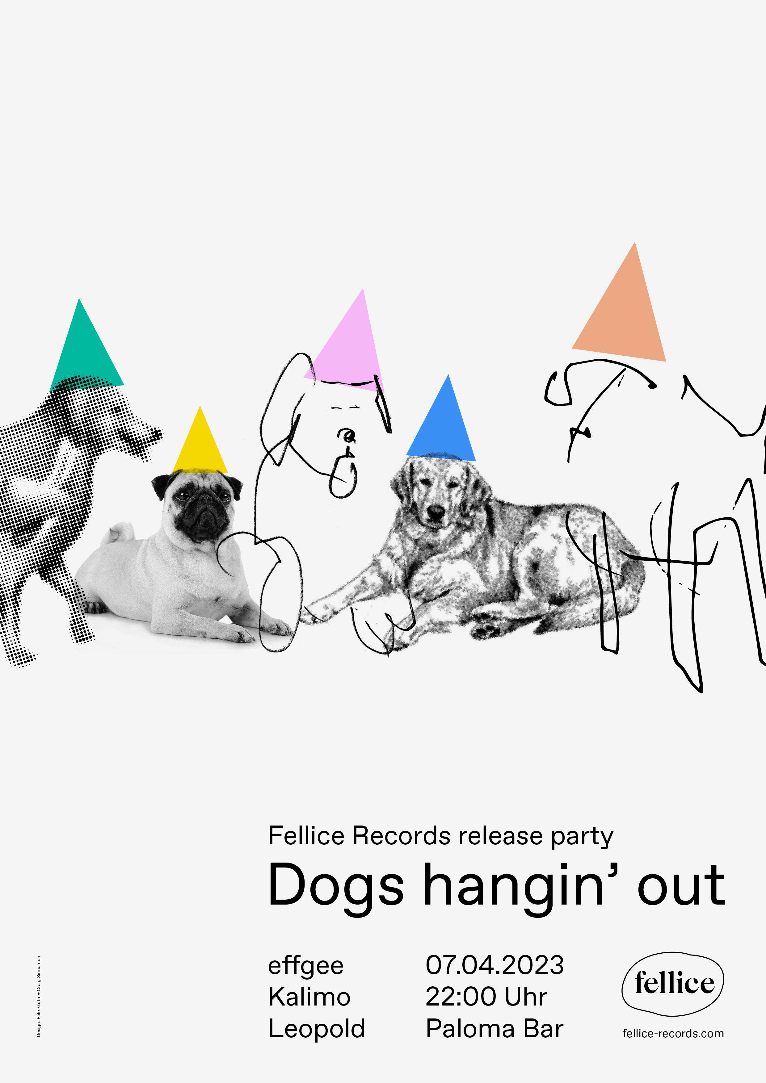 Dogs hangin' out – Fellice Records release party - Página frontal