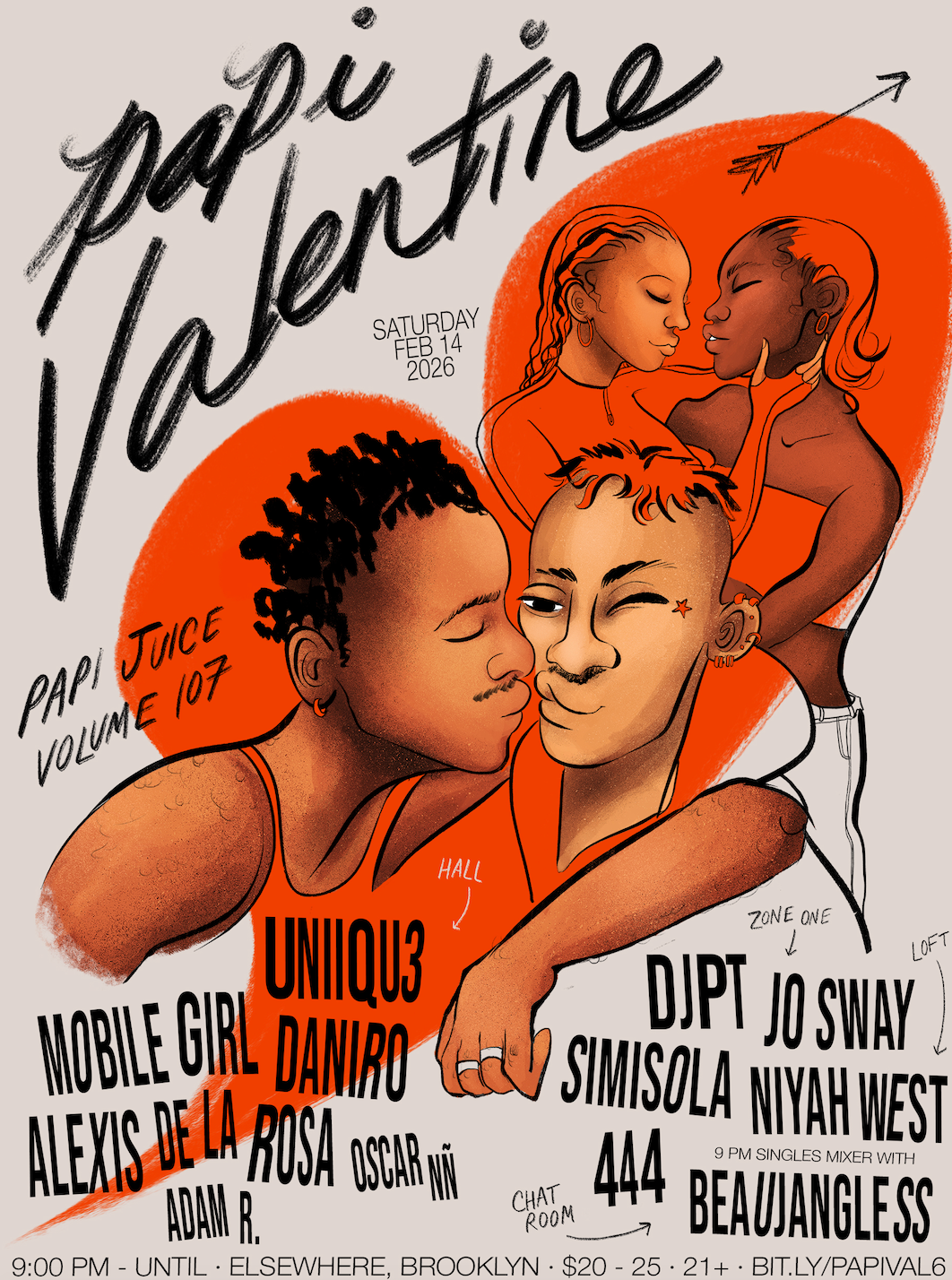 Papi Juice Vol 107: Papi Valentine at Elsewhere, New York City