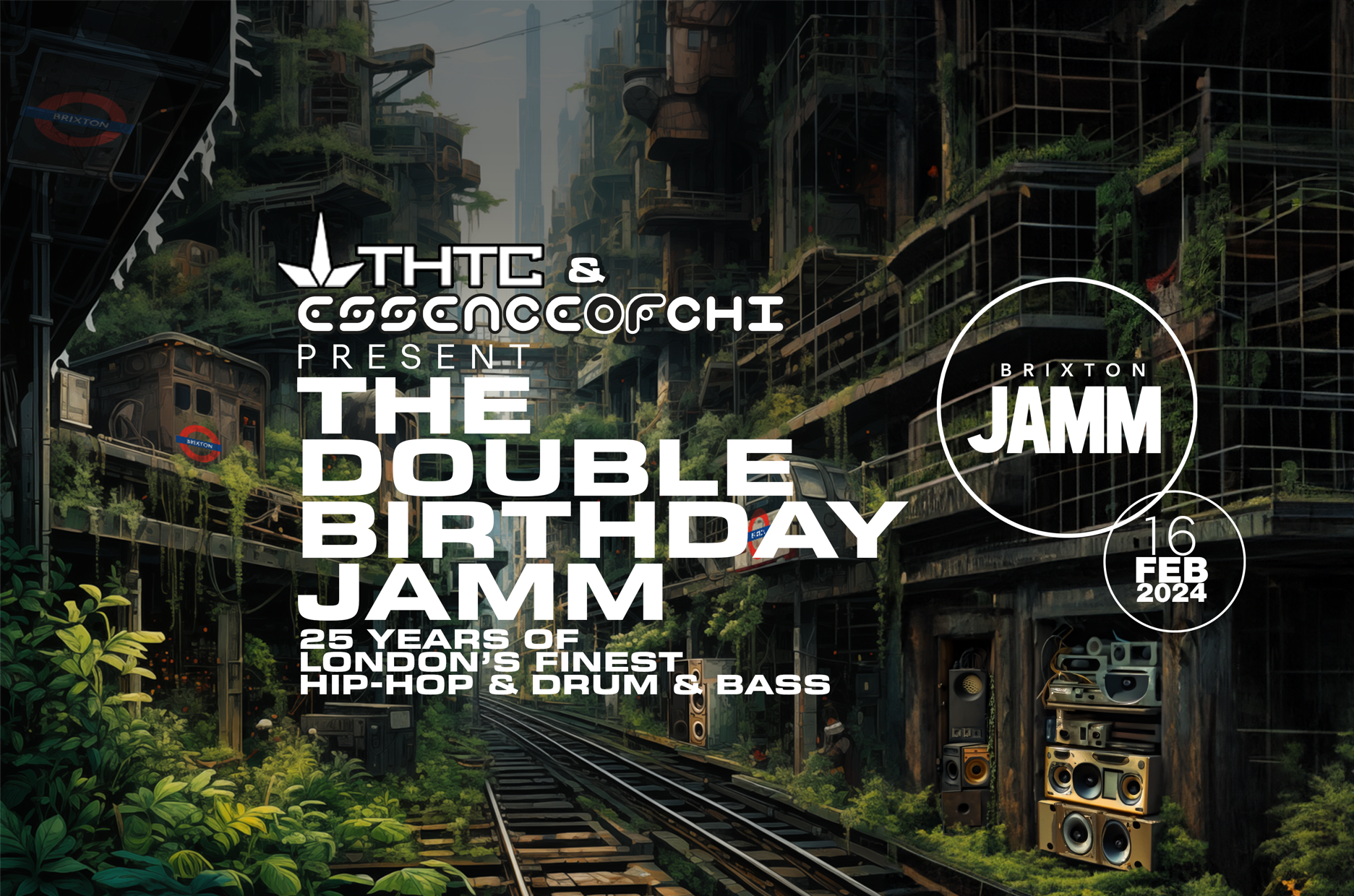 THTC & EOC present The Double Birthday Jamm: London's finest Hip Hop & Drum & Bass - Página trasera