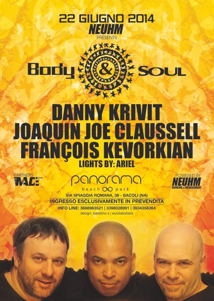 Body & Soul at Neuhm Open Air Edition with François Kevorkian, Danny Krivit, Joe Claussell - Página frontal