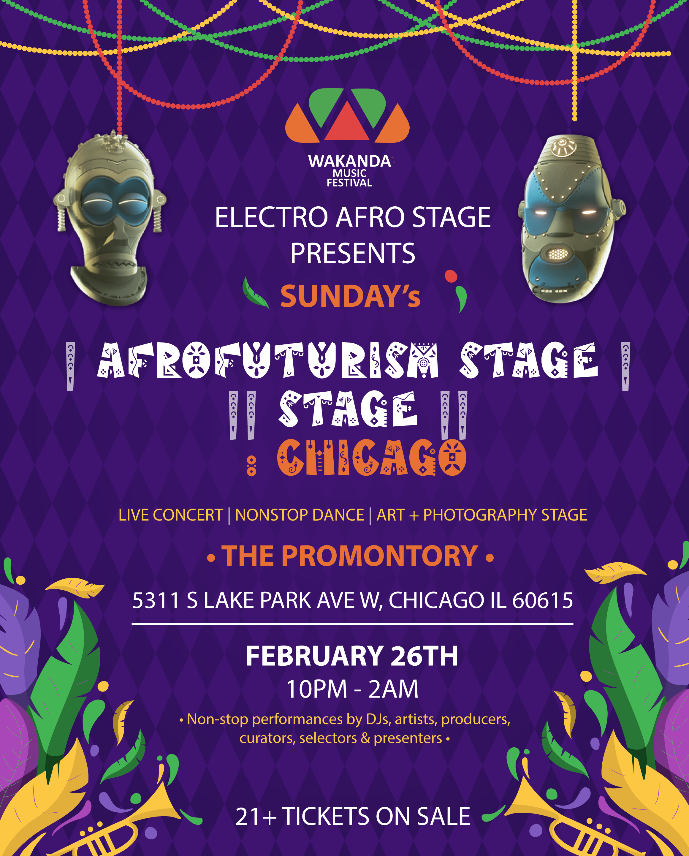 Afrofuturism Stage: Chicago || Dance Concert + Art Stage - フライヤー表