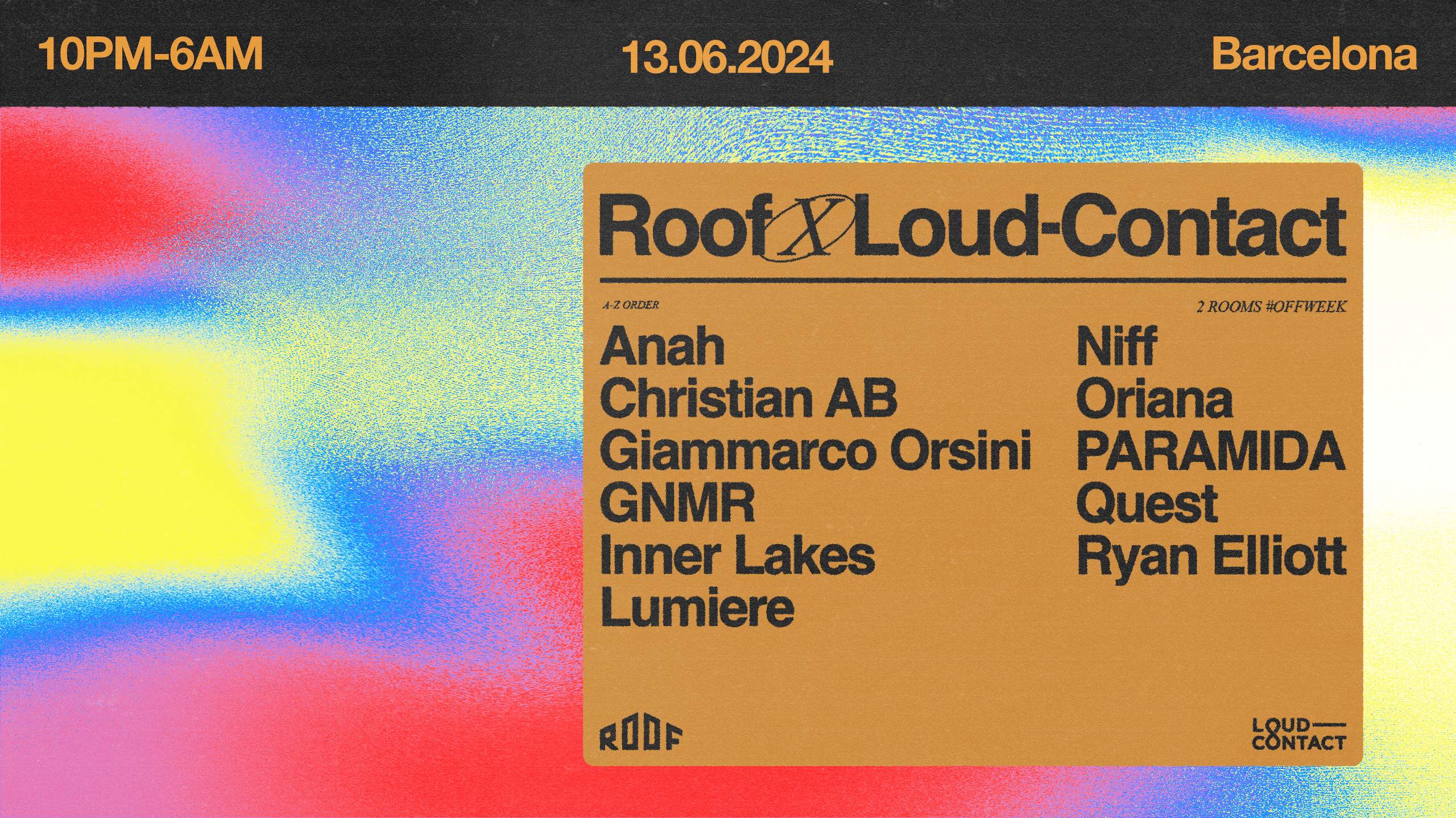 Roof x Loud-Contact - Off Week - フライヤー表