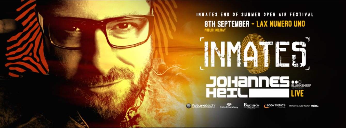 Inmates end of Summer Open Air Festival feat. Johannes Heil  - フライヤー表