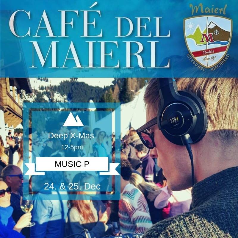 Café Del Maierl - Deep X-Mas with Music P - フライヤー表