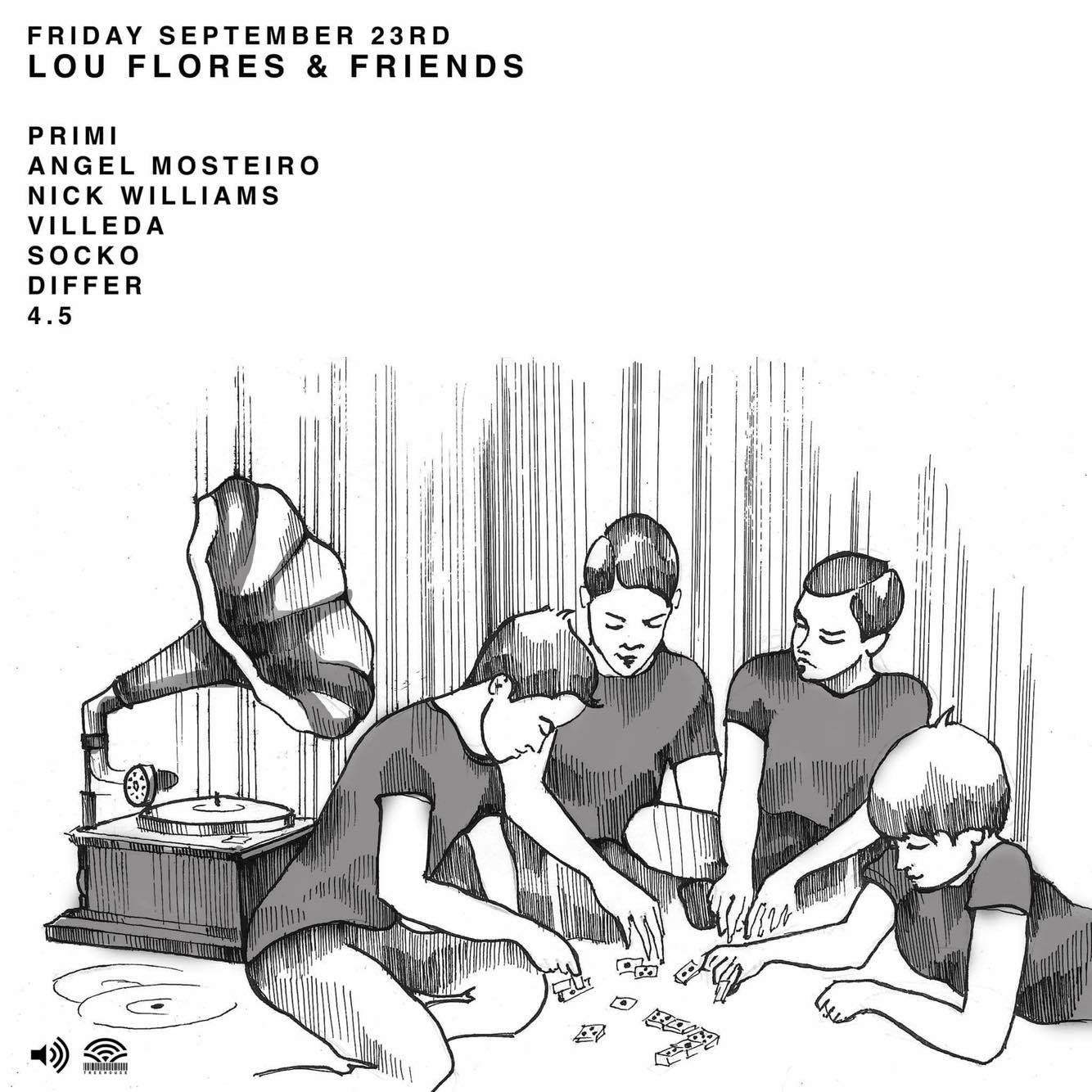 Lou Flores & Friends - フライヤー表