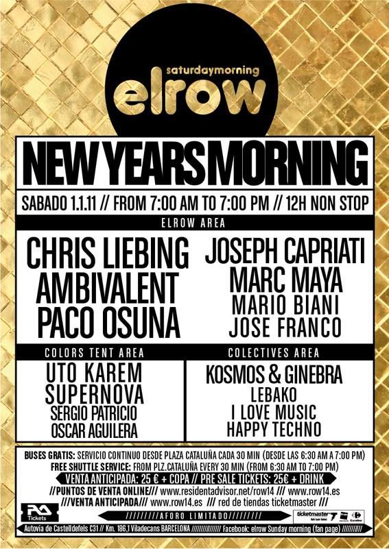 Elrow New Years Morning Festival - Página trasera