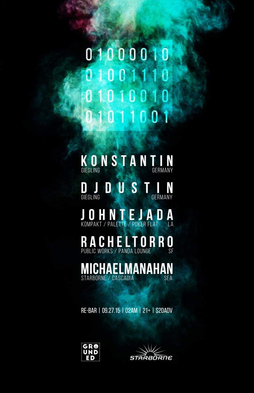 Bnry with Konstantin, DJ Dustin & John Tejada, Rachel Torro, Michael Manahan - Página frontal