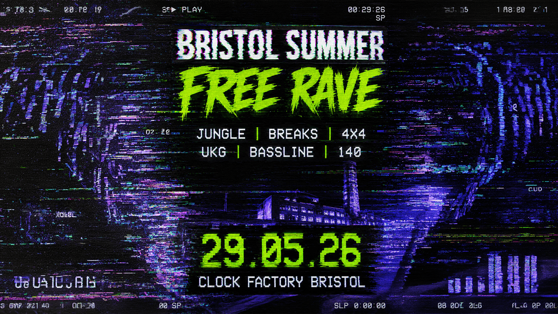 Bristol's Summer FREE Rave - DNB - JUNGLE - TEK - 4X4 - TECHNO - BREAKS ...