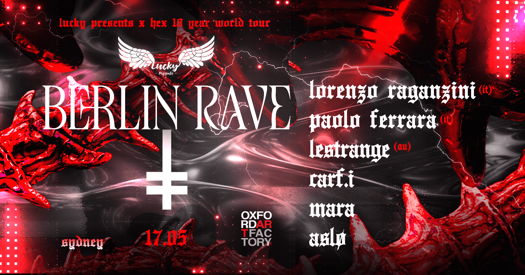 BERLIN RAVE - Lorenzo Raganzini (IT) & Paolo Ferrara (IT) - HEX WORLD TOUR - Página frontal