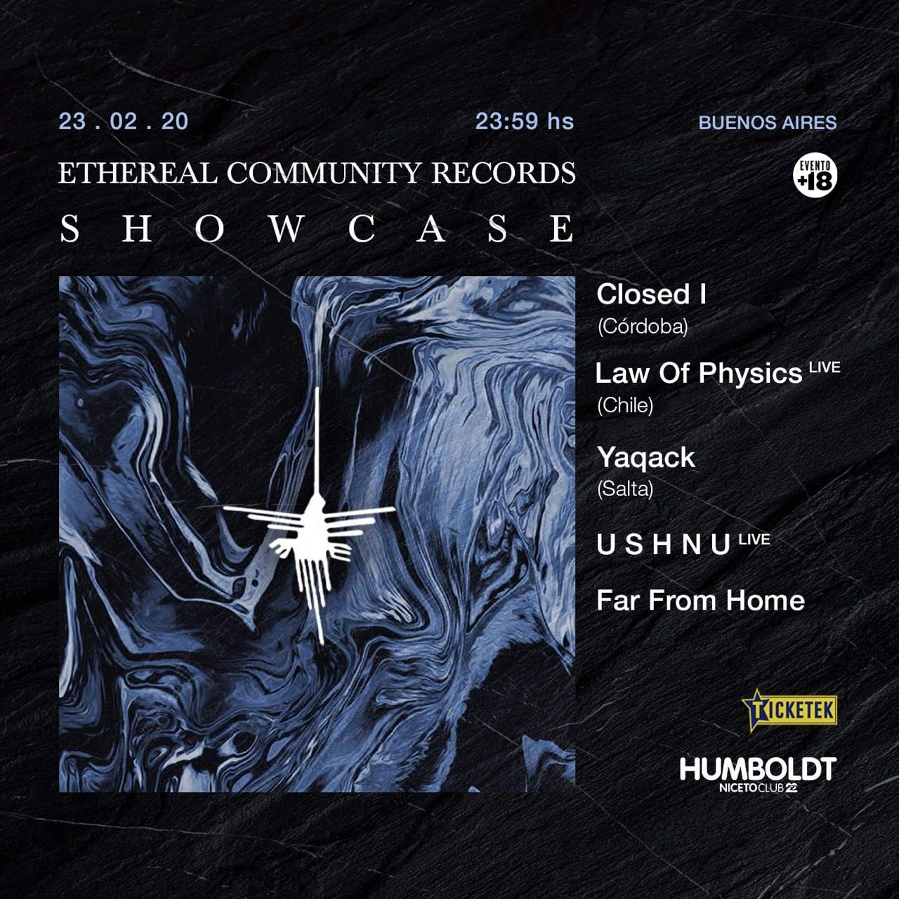 Showcase Ethereal Community Records - Página frontal