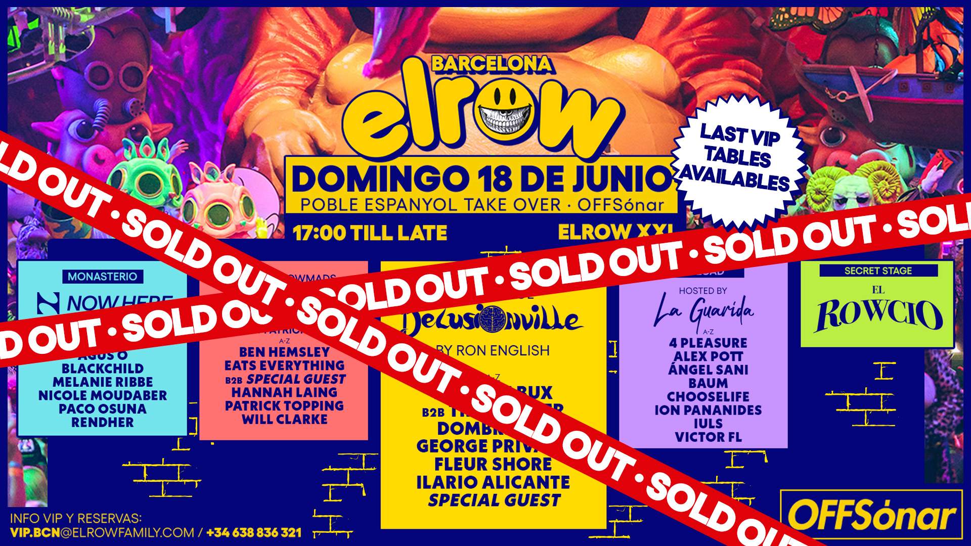 elrow x OFFSónar Barcelona 2023 [SOLD OUT] - Página frontal