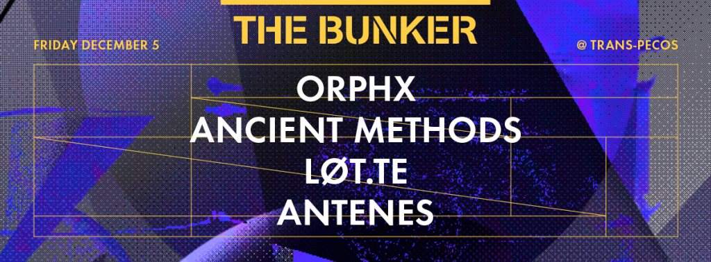 The Bunker LTD with Orphx & Ancient Methods - Página frontal