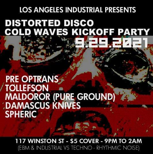 Distorted Disco Cold Waves Kickoff Party - Página frontal