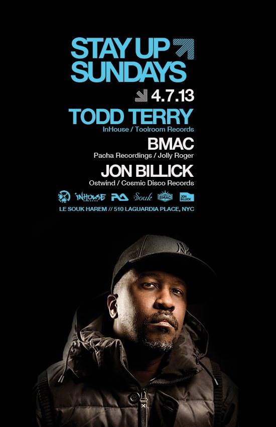 Stay Up Sundays Feat. Todd Terry Along with B.M.A.C. - Página frontal