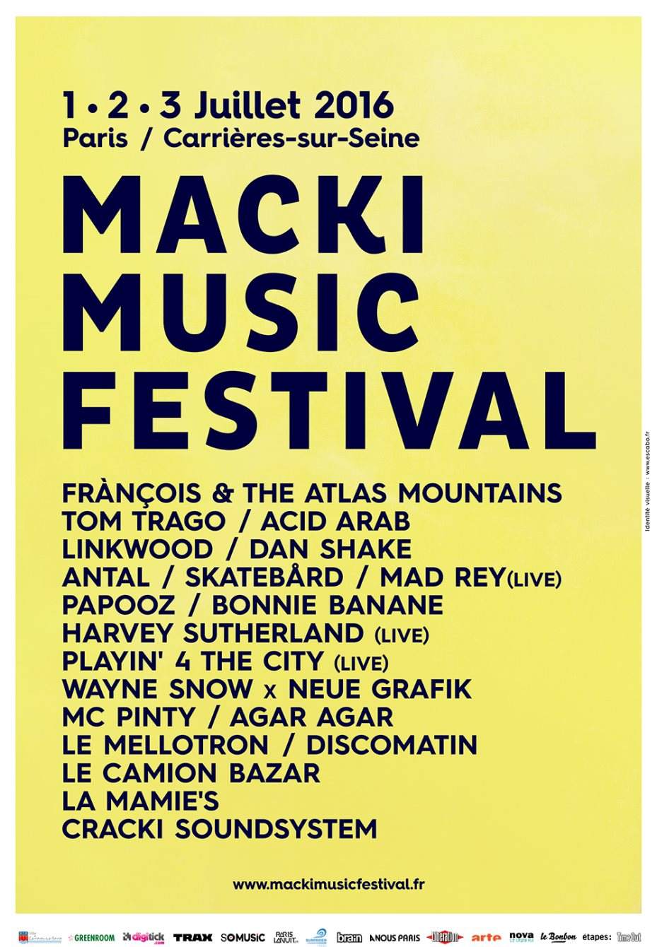 Macki Music Festival 2016 - フライヤー表