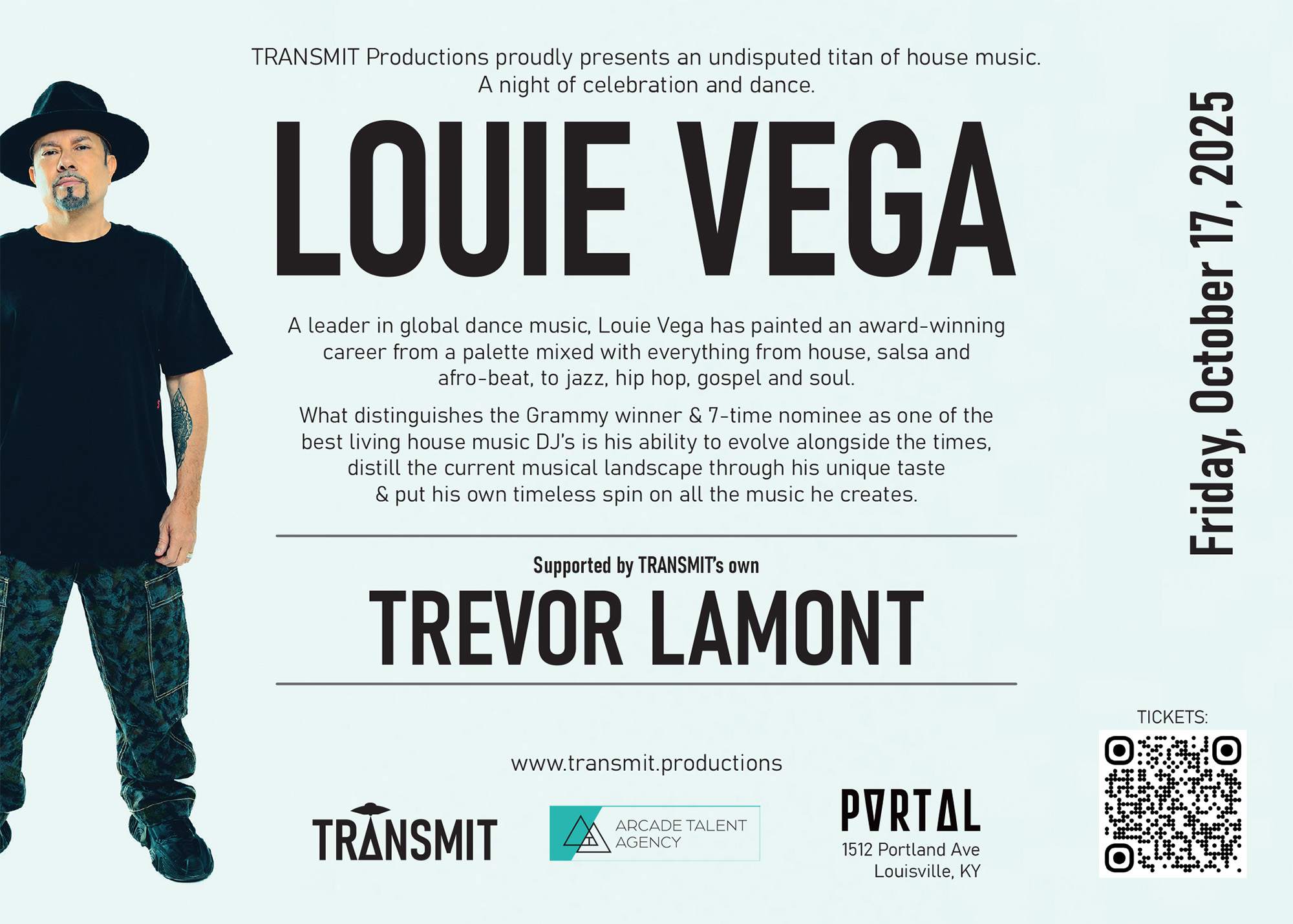 TRANSMIT presents: Louie Vega at TBA - Portal at 1512, Kentucky