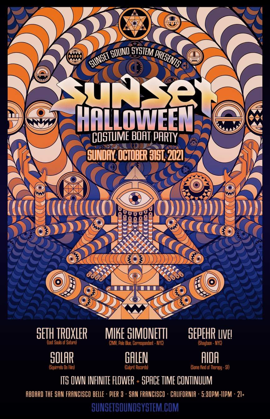 Sunset Sound System Halloween Costume Boat + After-Party 2021 - Página frontal