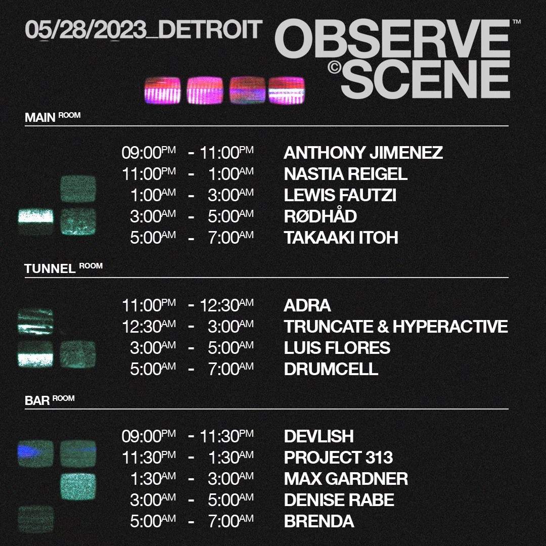 OBSERVE // SCENE 2023 at Leland City Club, Detroit