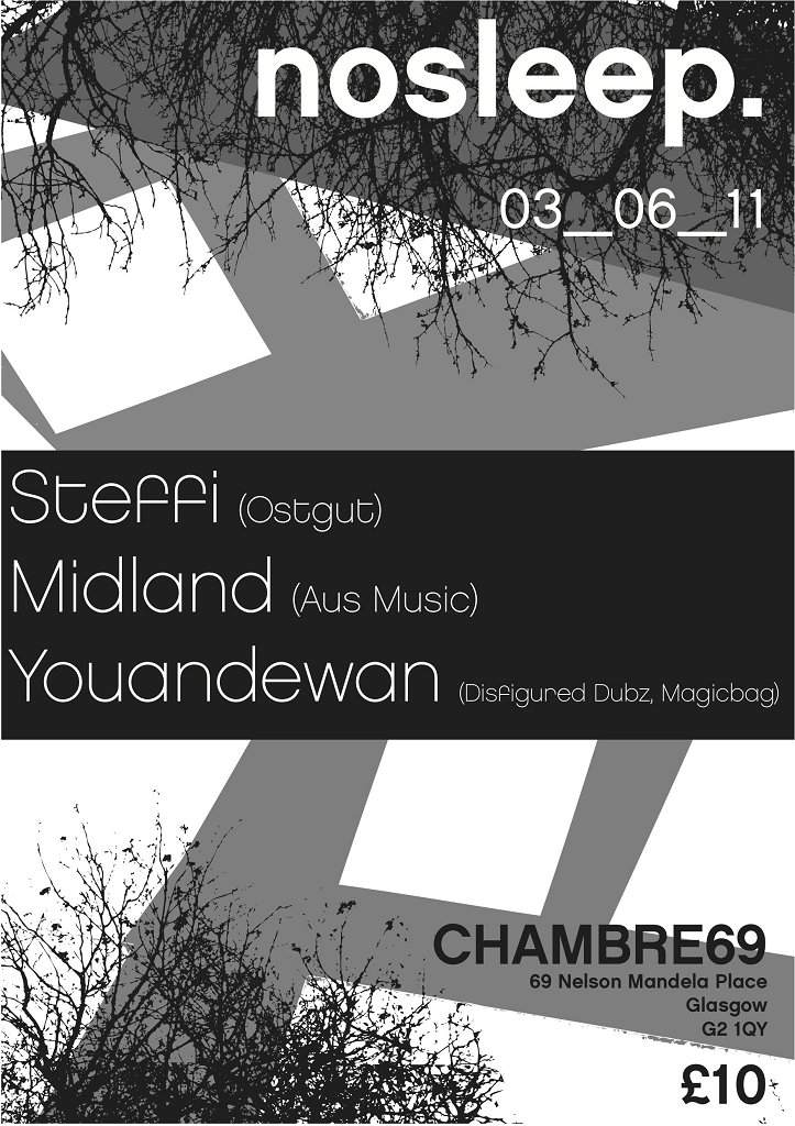 No Sleep presents Steffi, Midland & Youandewan - Página frontal