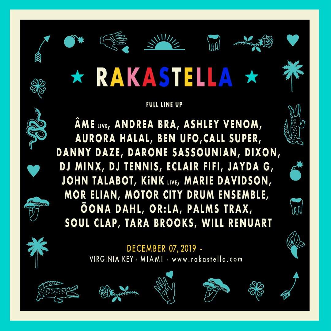 Rakastella 2019 with Âme Live, Dixon, DJ Tennis, Ben UFO, Motor City Drum Ensemble & More - Página trasera