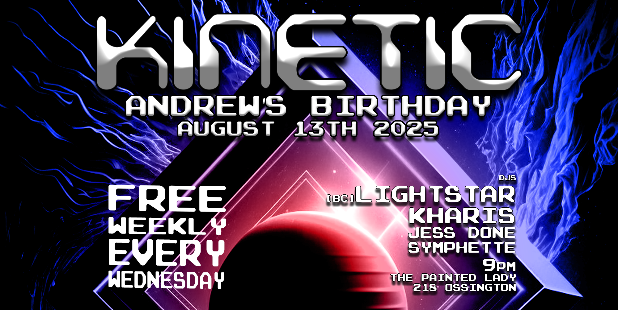 KINETIC 125 - ANDREW'S BIRTHDAY at TBA - Toronto, Toronto