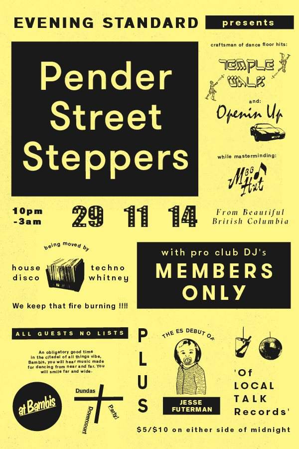 Evening Standard with Pender Street Steppers (Mood Hut) - Página frontal