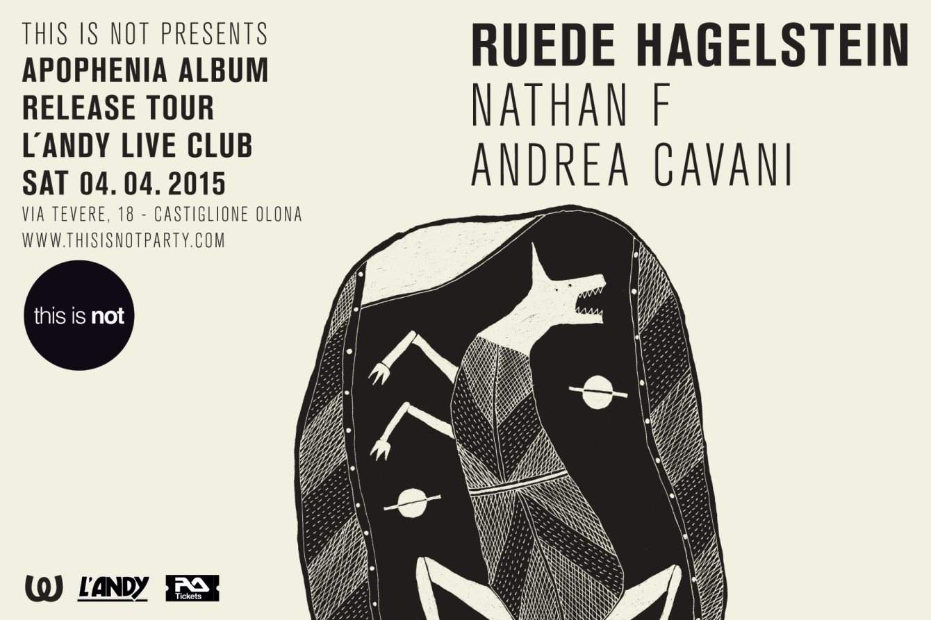 This is not with Ruede Hagelstein “Apophenia” Release Tour - フライヤー表
