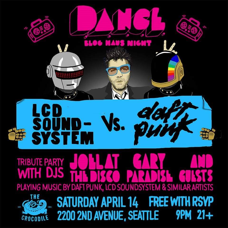 LCD Soundsystem vs. Daft Punk - Dance Seattle Edition - Página frontal