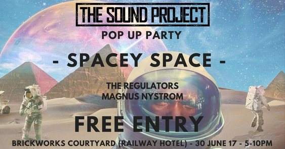 The Sound Project - Pop Up Party with Spacey Space - Página frontal
