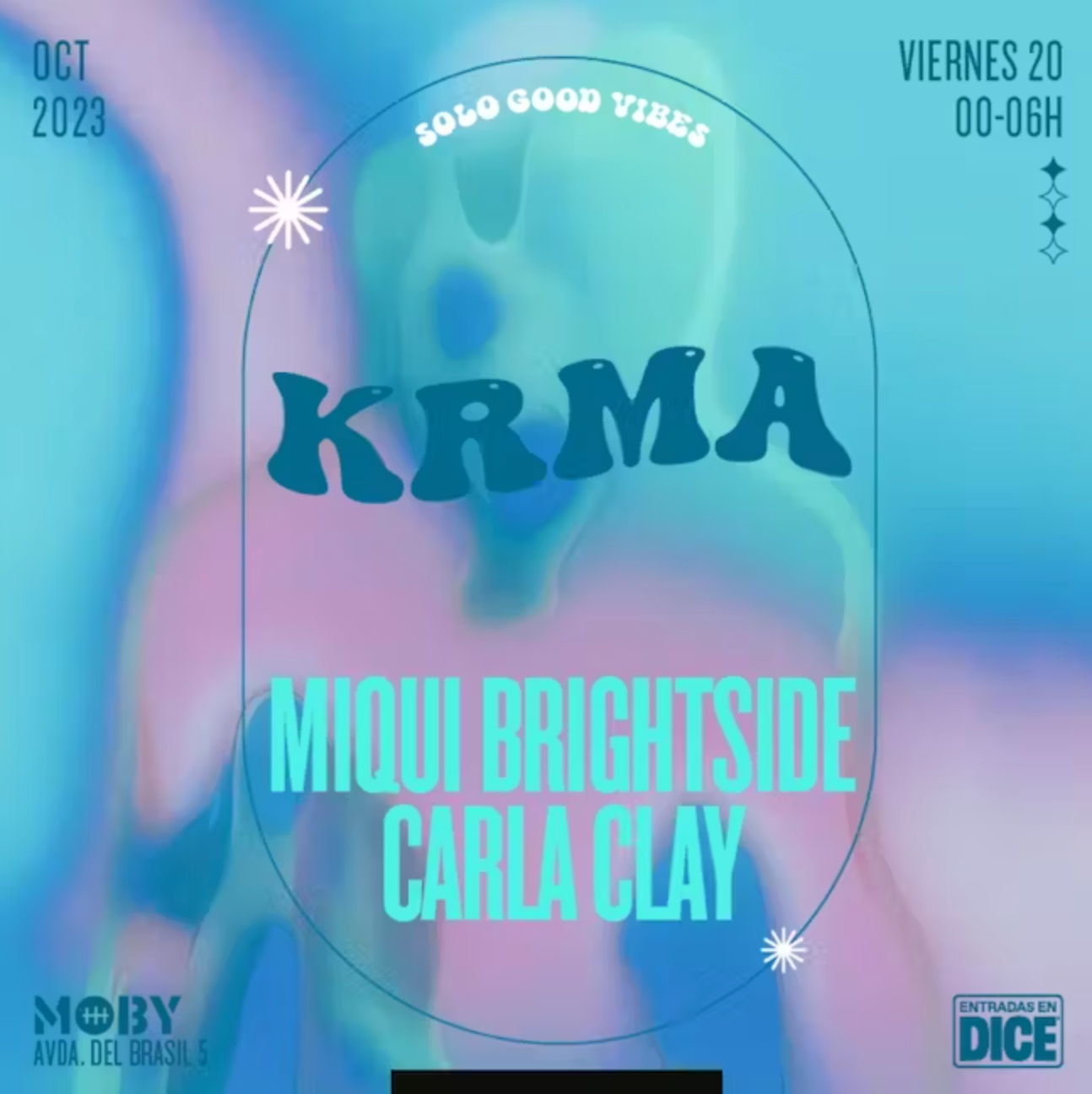 KRMA: Miqui Brightside + Carla Clay - フライヤー表