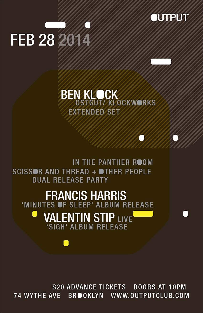 Ben Klock with Francis Harris/ Valentin Stip - Página frontal