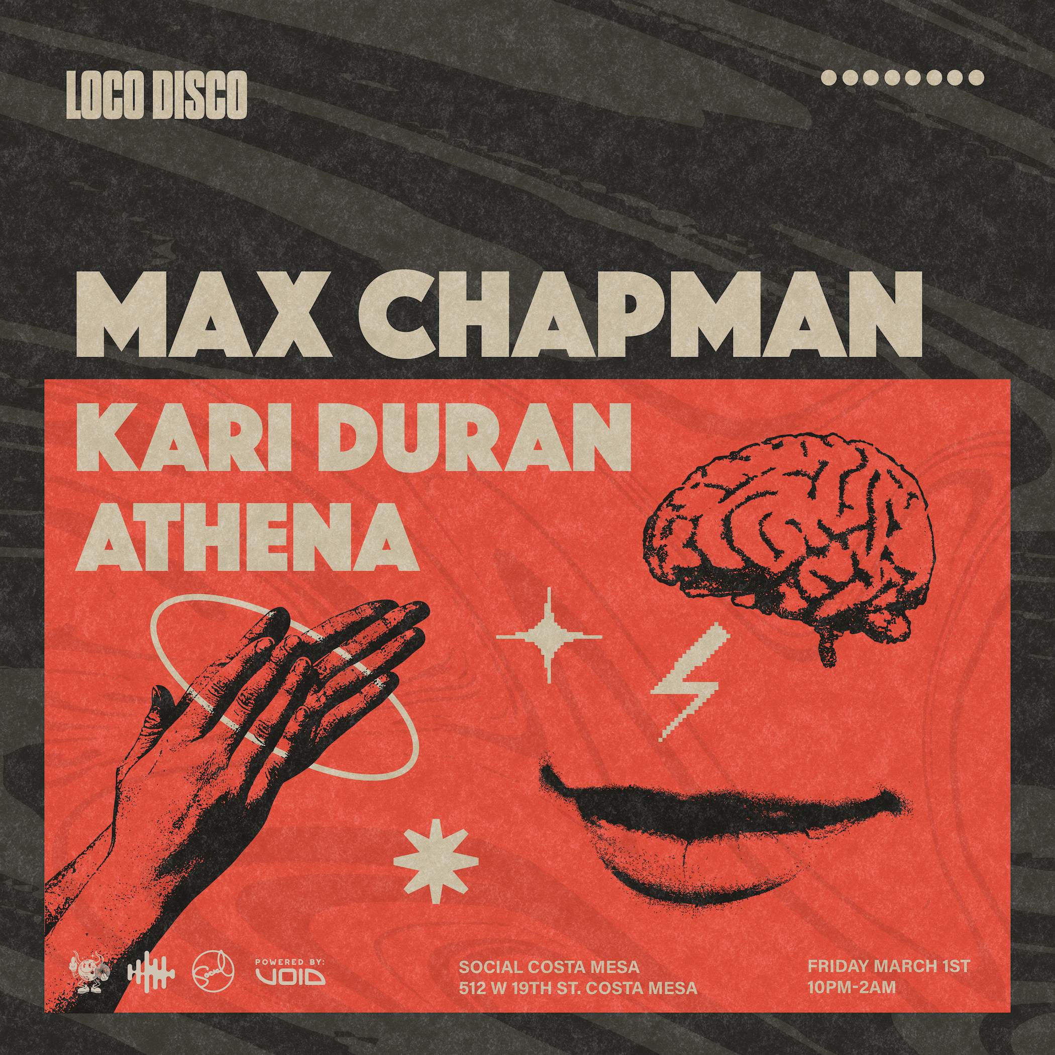 Loco Disco presents Max Chapman - フライヤー表