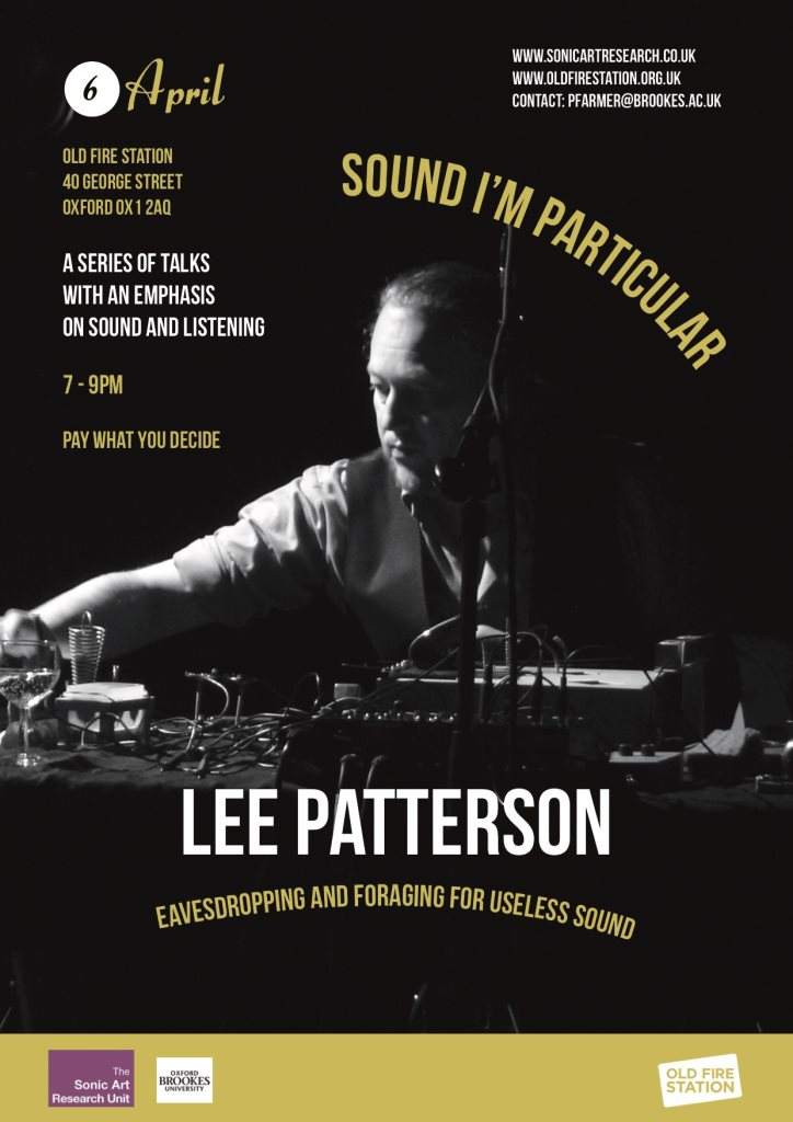 Sound I'm Particular Talk/Performance, Lee Patterson - Página frontal