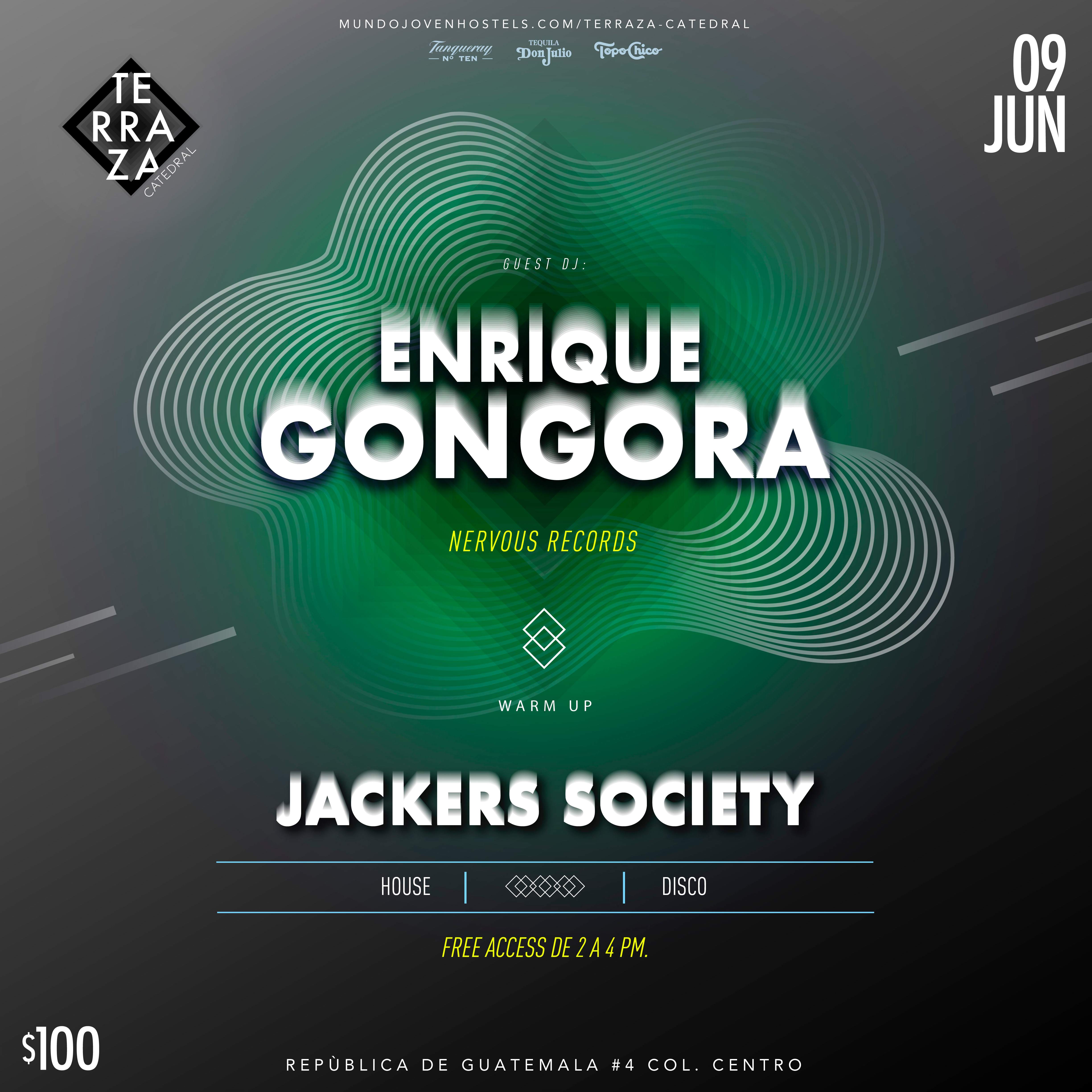 Enrique Góngora + Jackers Society - Página frontal