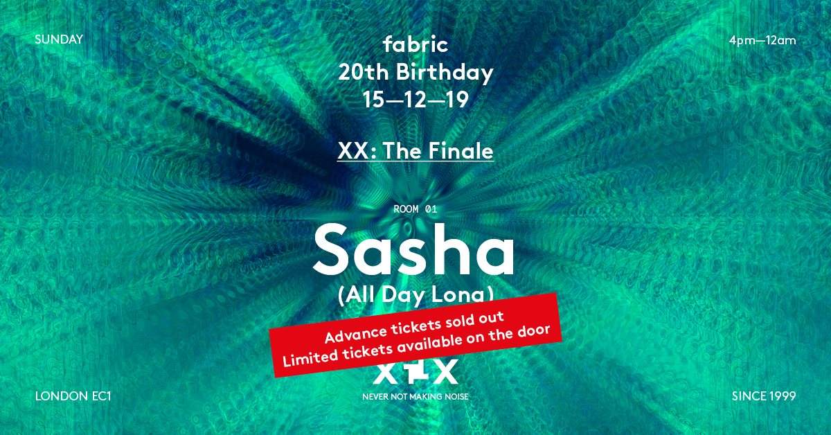 fabric XX: The Finale with Sasha (All Day Long) - Página frontal