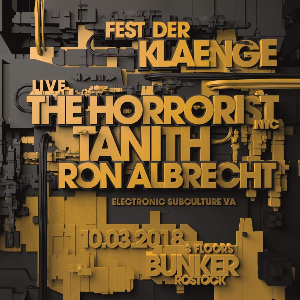Fest Der Klaenge with The Horrorist, Tanith & Ron Albrecht - フライヤー表