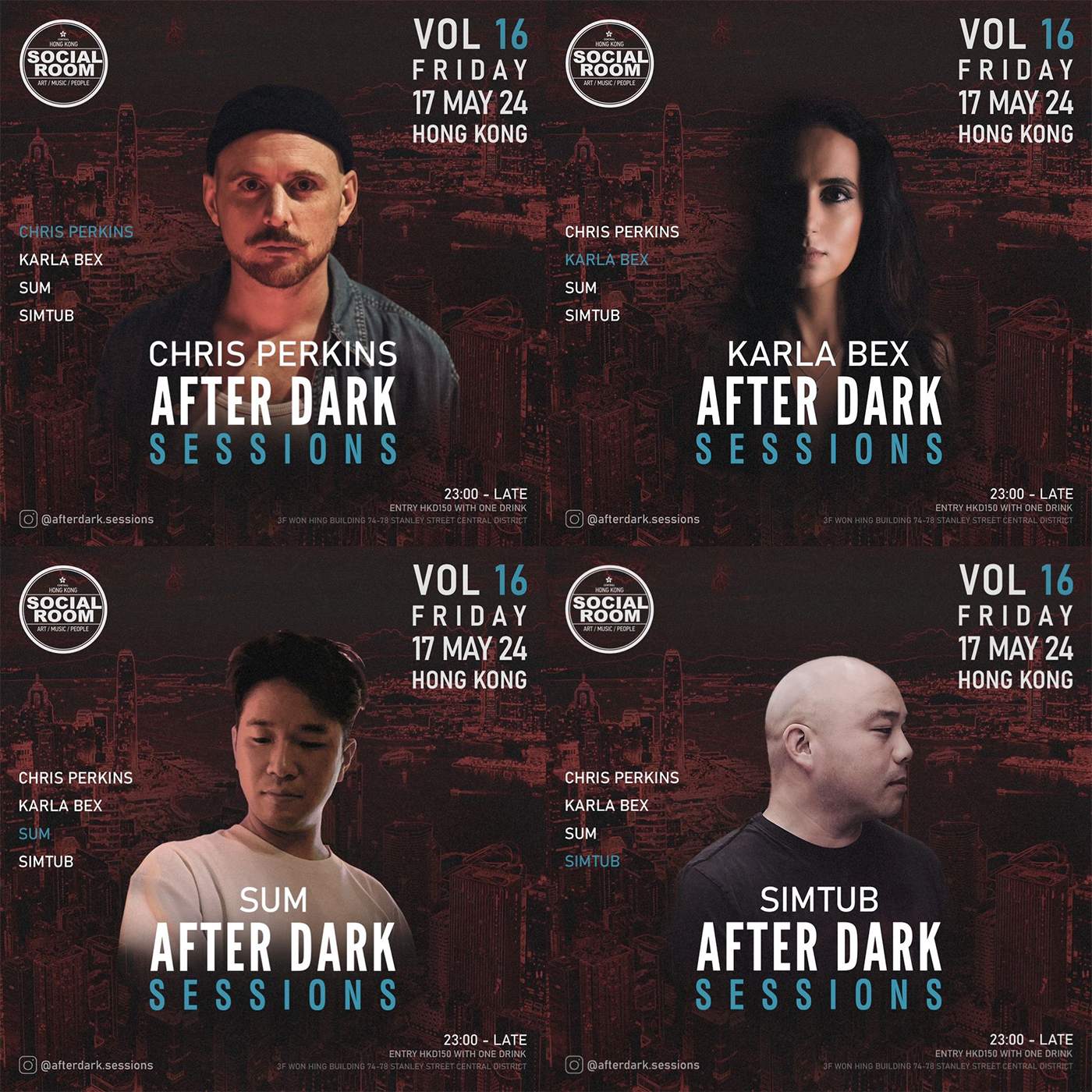 After Dark Sessions Vol.16 - Página trasera