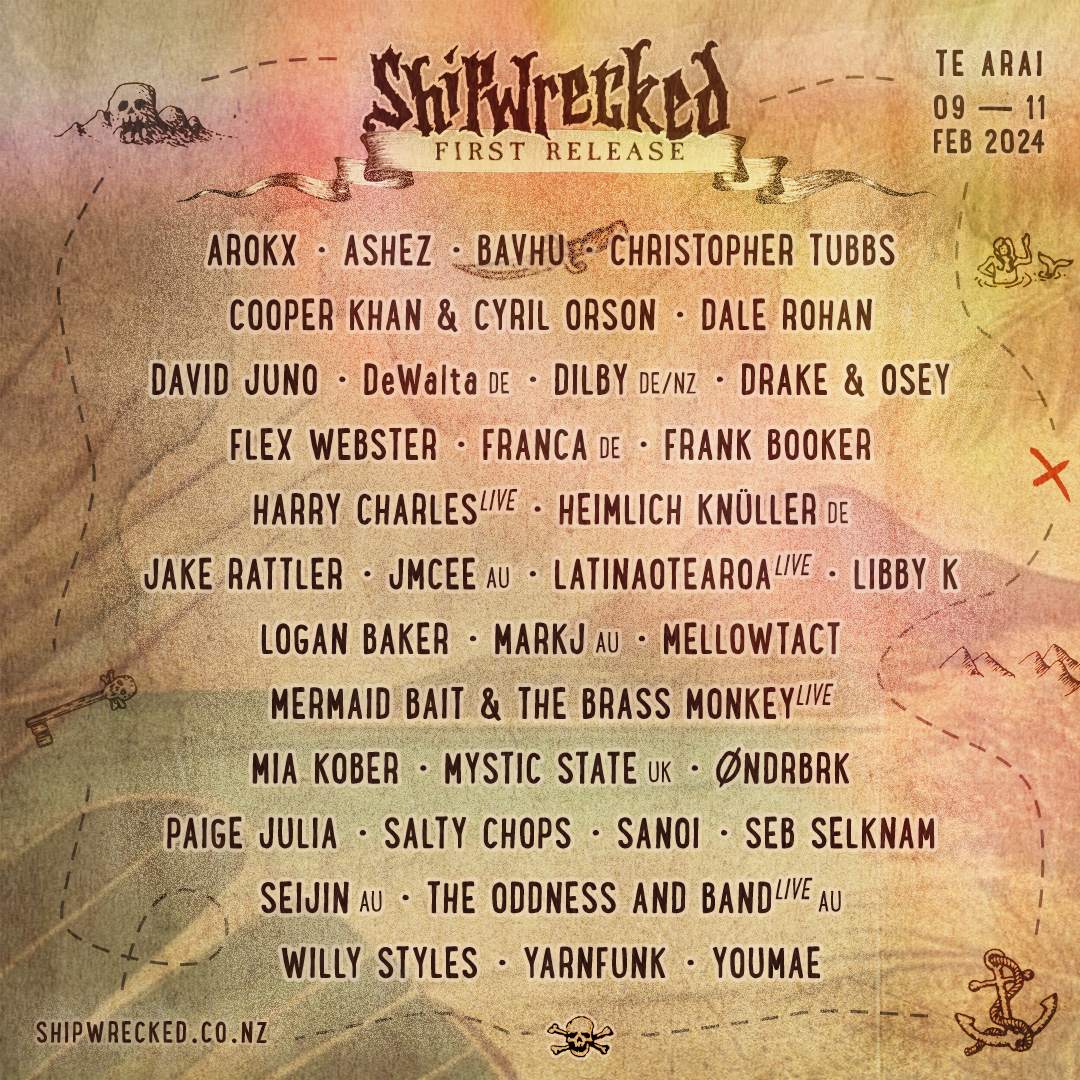 Shipwrecked Music & Arts Festival 2024 at Te Arai, Nova Zelândia