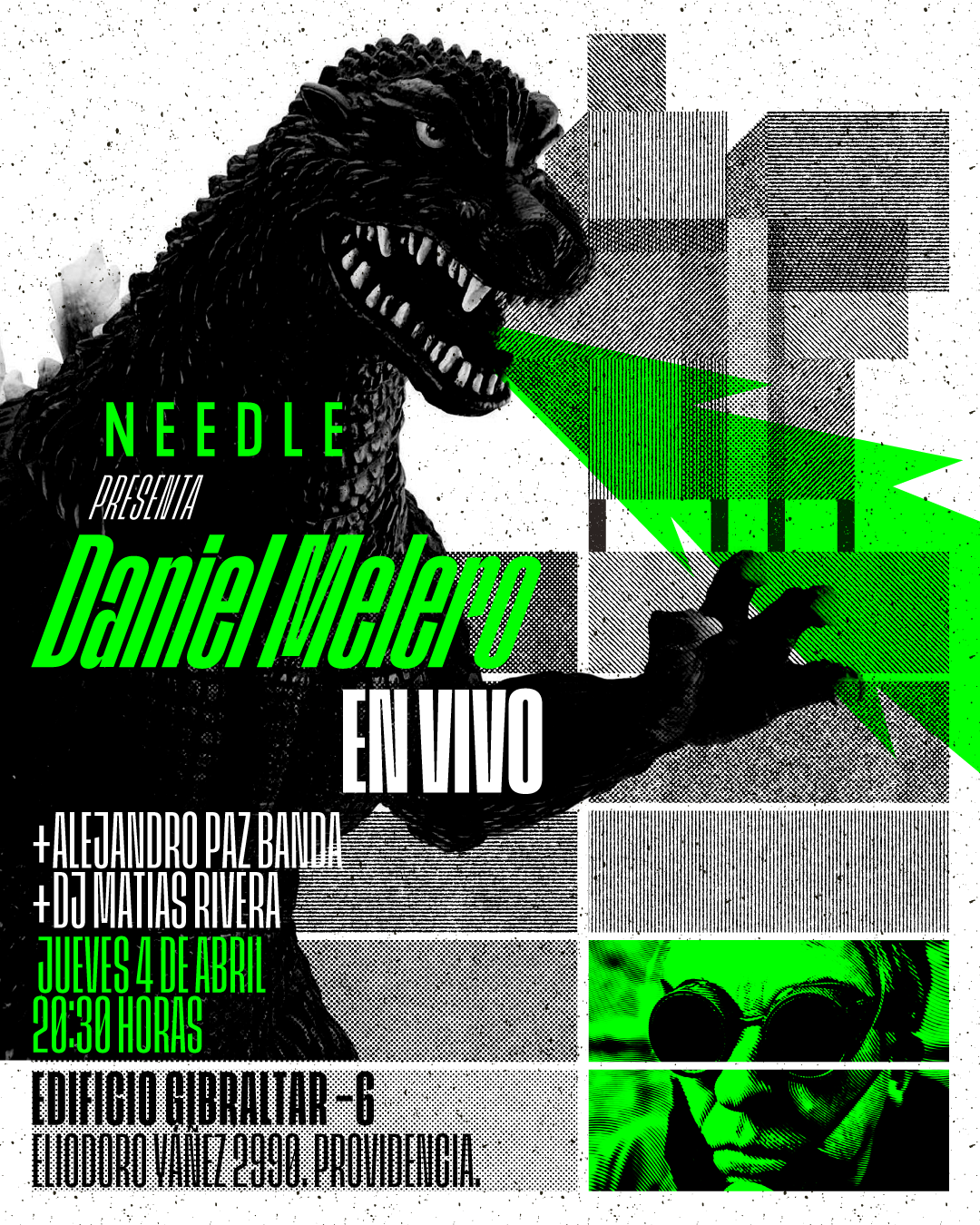 Needle presenta: Daniel Melero - フライヤー表