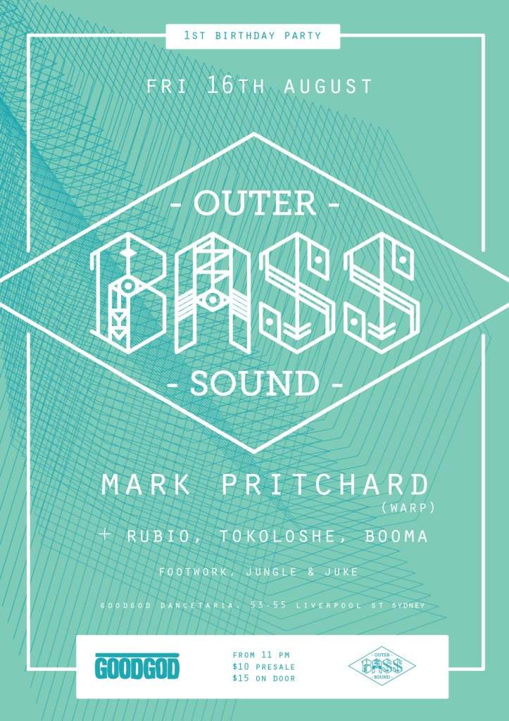 Outer Bass Sound 1st Birthday feat. Mark Pritchard - Página frontal
