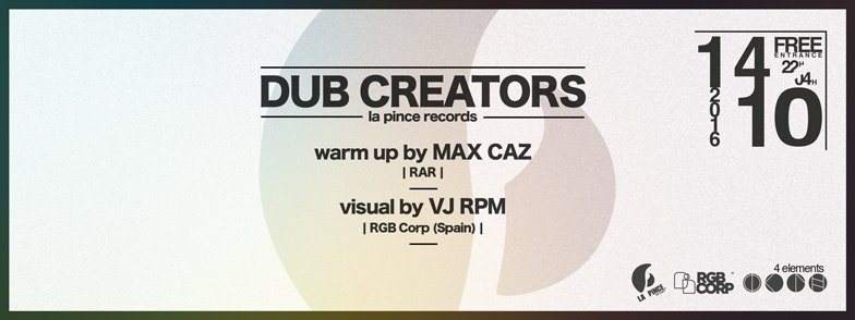 Dub Creators - フライヤー表