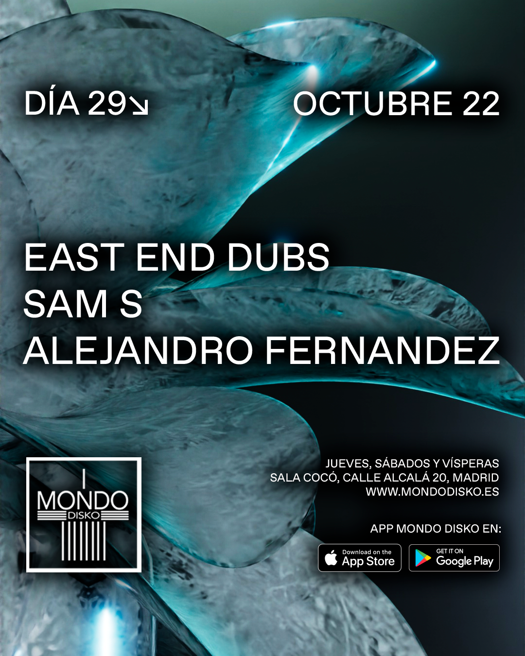 East End Dubs / Sam S / Alejandro Fernandez - フライヤー表