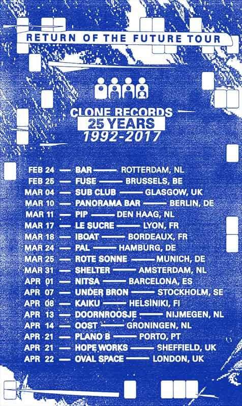 Clone Records 25 Years: Return Of The Future Tour - Página frontal