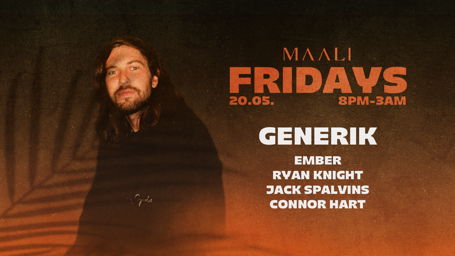 MAALI Fridays ft GenErik [OFFICIAL LAUNCH PARTY] - フライヤー表