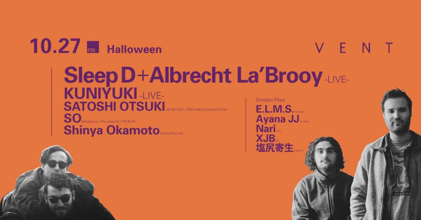 Sleep D ＋ Albrecht La'brooy - Halloween - フライヤー表